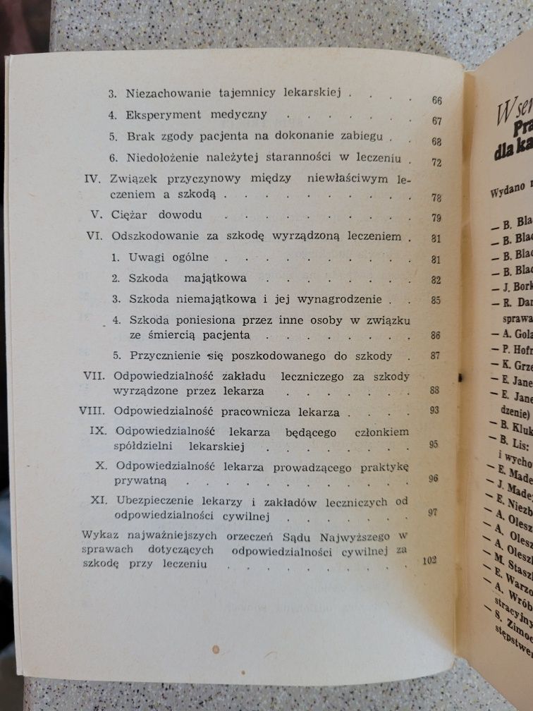 W.Wanatowska,W.Kulesza Odpowiedzialność prawna lekarza 1988 WP