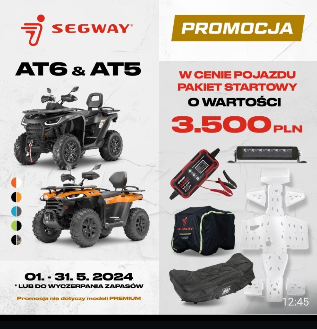 Quad USA Segway AT6 L EPS RATY na telefon