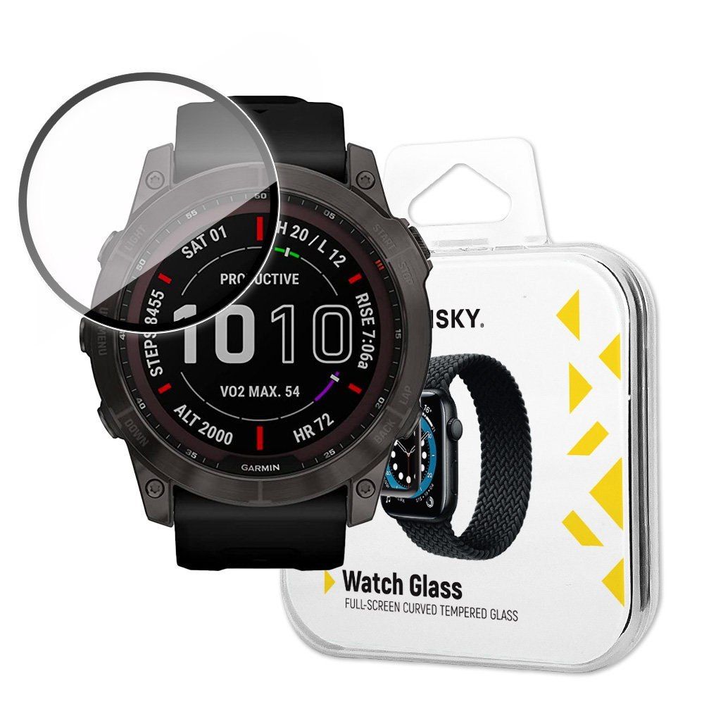 Szkło Hybrydowe Do Garmin Fenix 7X Czarny