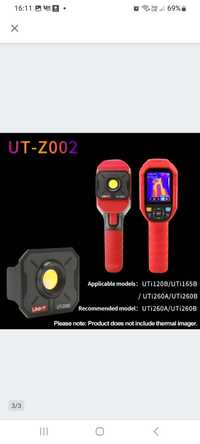 UT-Z002 soczewka obiektyw do kamer termowizyjnych UTi260B UTi120 UTi72