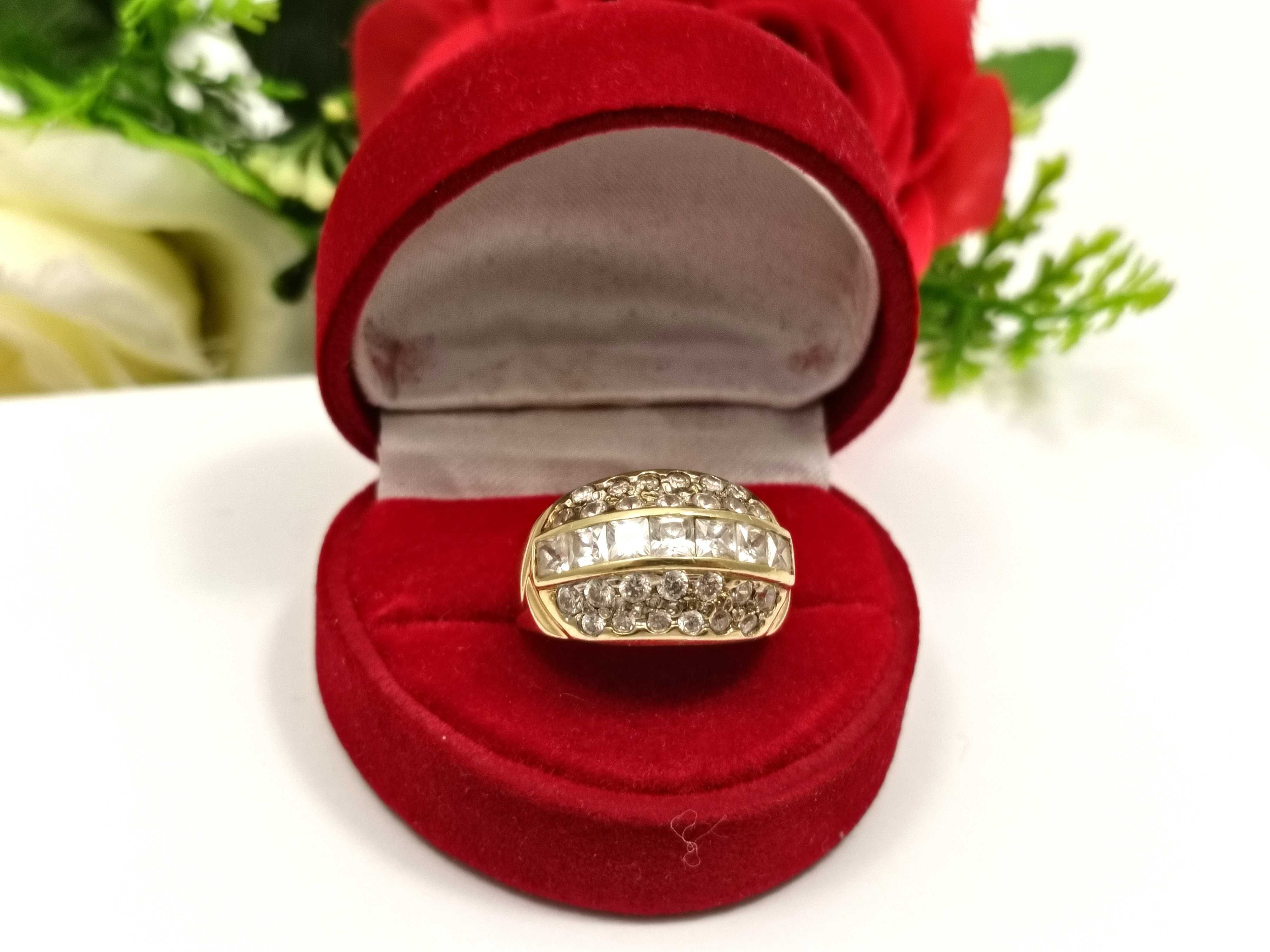 Piękny masywny złoty pierścionek 6,16 g 585