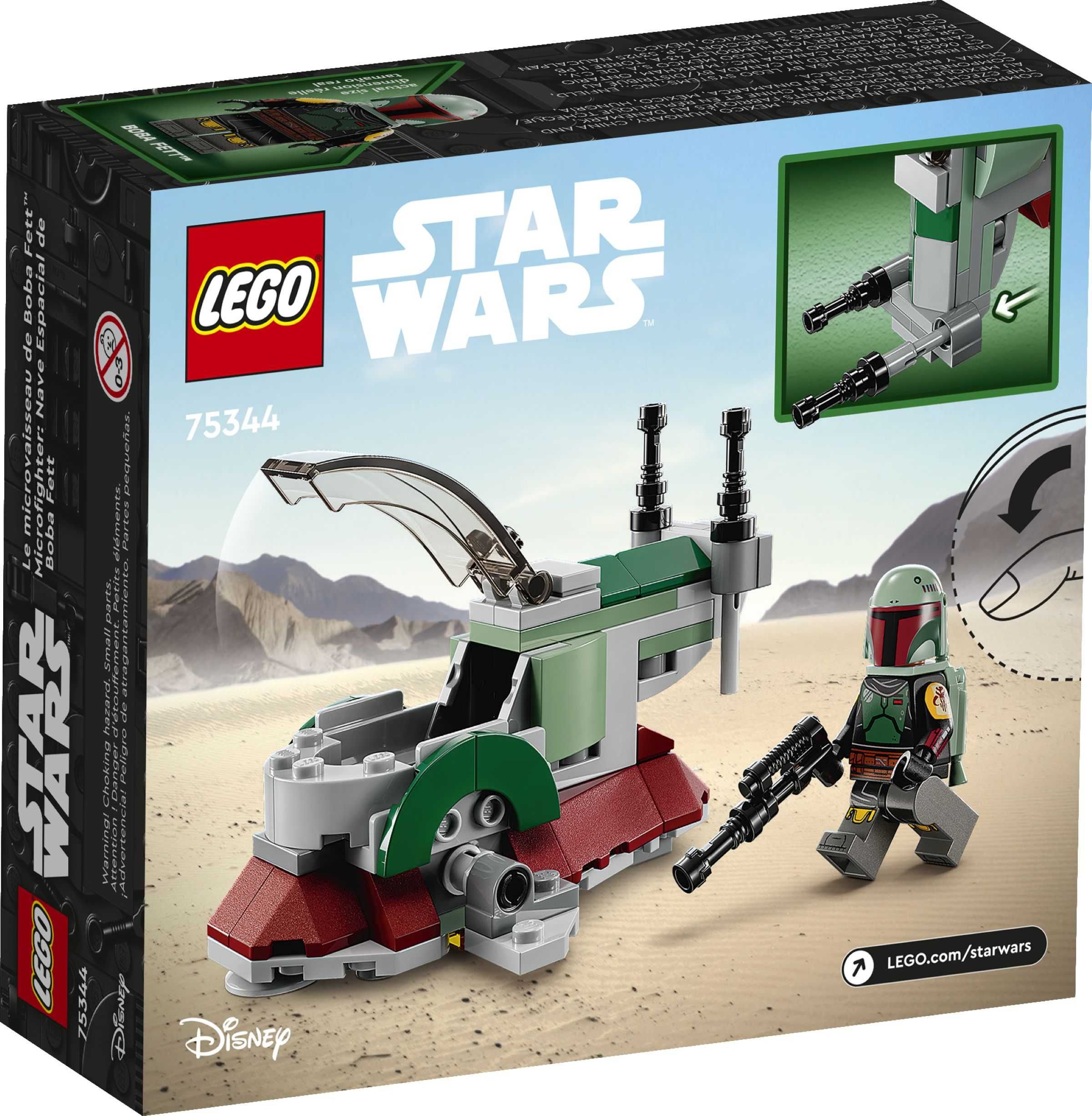 LEGO 75344 Star Wars - Mikromyśliwiec kosmiczny Boby Fetta