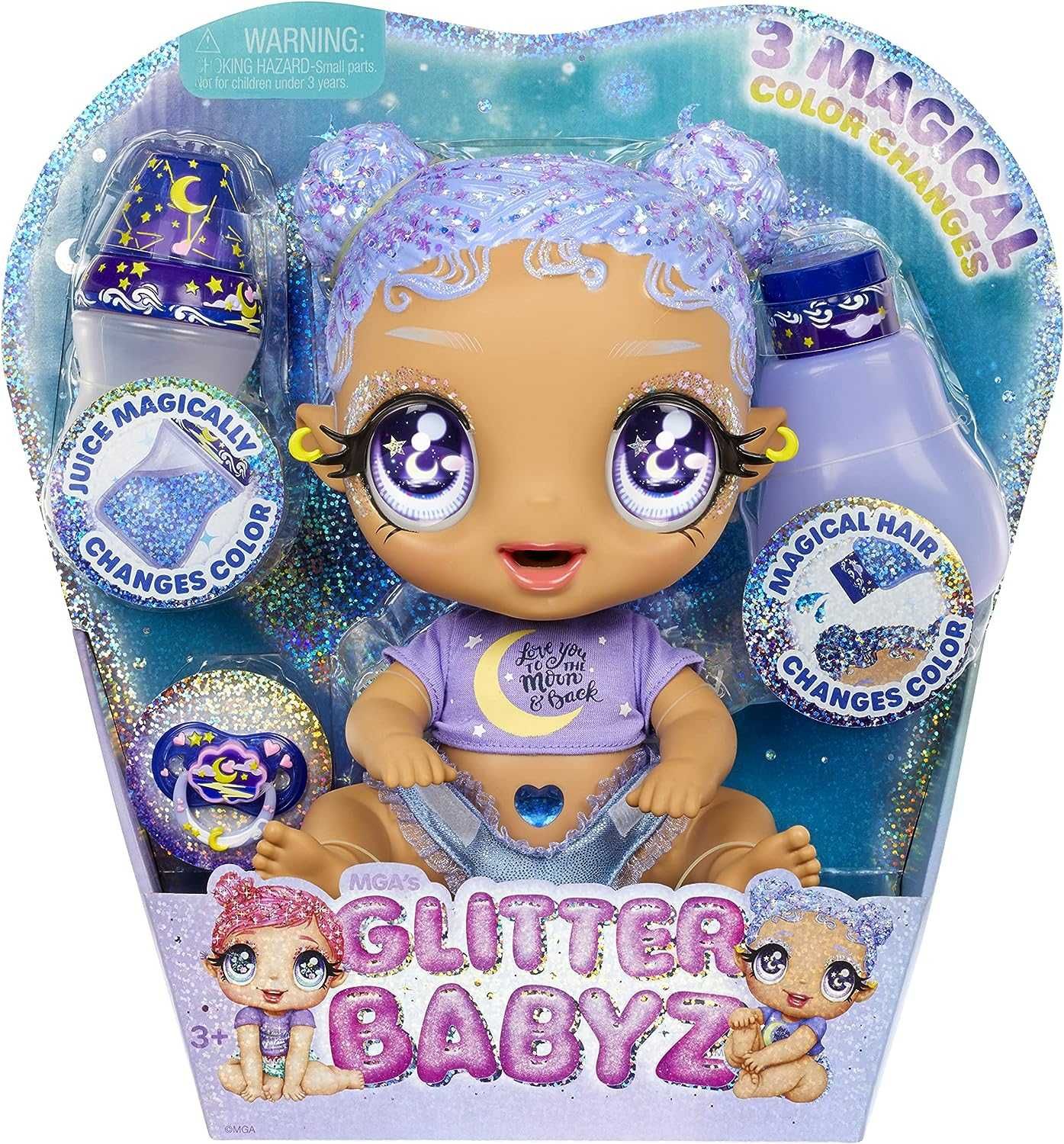 MGA Entertainment Glitter Babyz Selena Stargazer Глітер Бейбіс