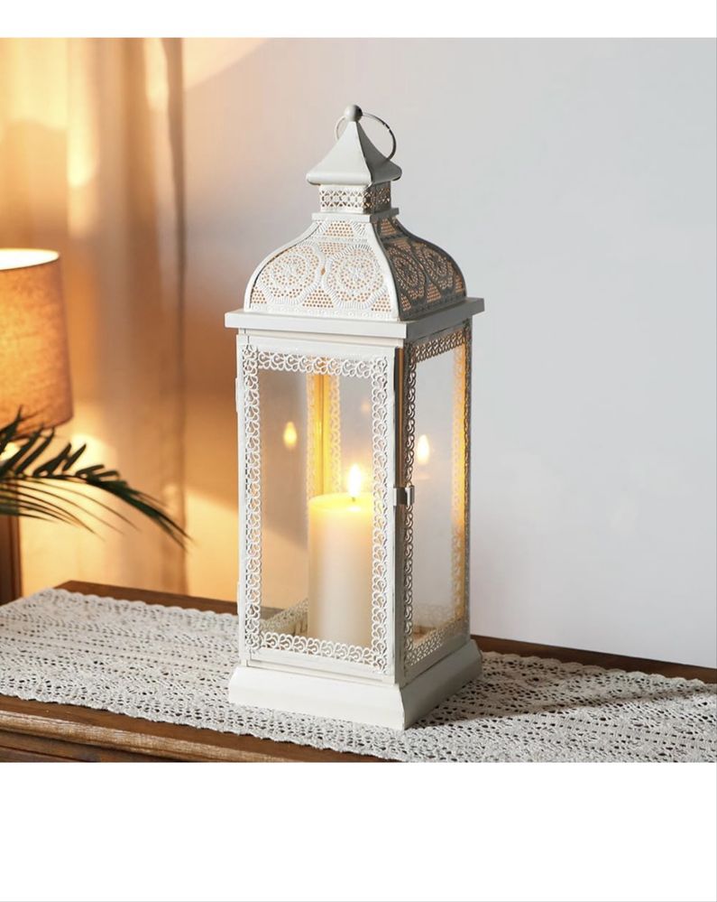 TRIROCKS Lampion w Stylu Rustykalnym, Metalowy