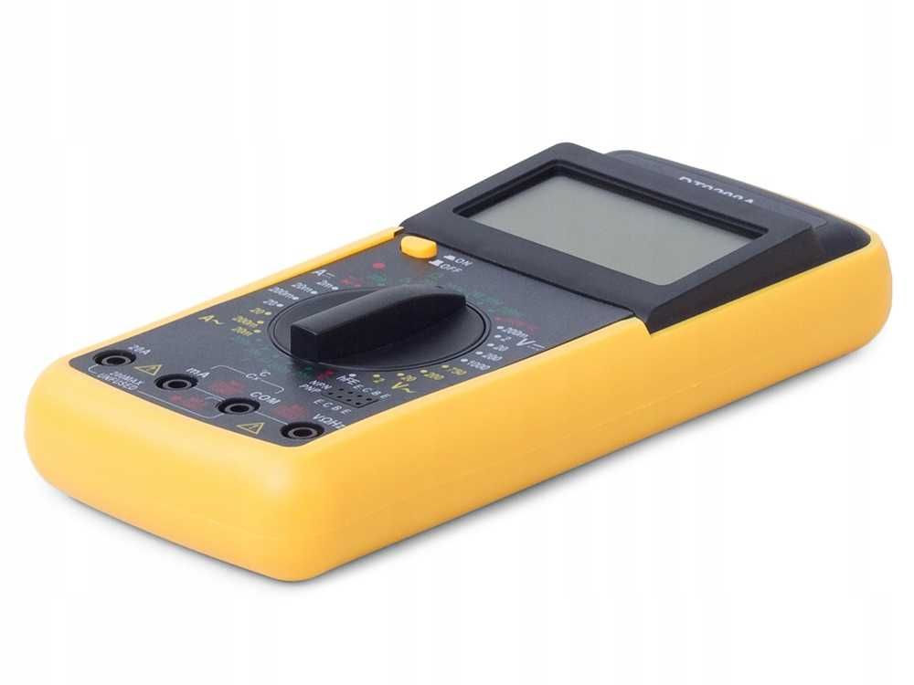 Miernik CYFROWY LCD MULTIMETR Prądu Pomiar Temperatury DT9208A SONDA