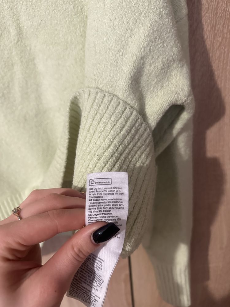 Miętowy sweter Wool