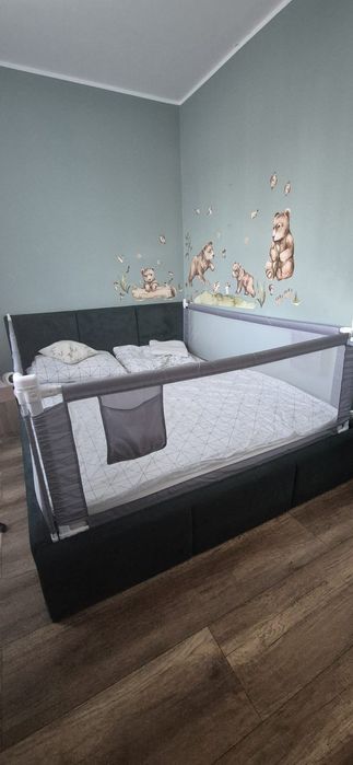 Barierka ochronna na łóżku 200*160cm. 3 strony