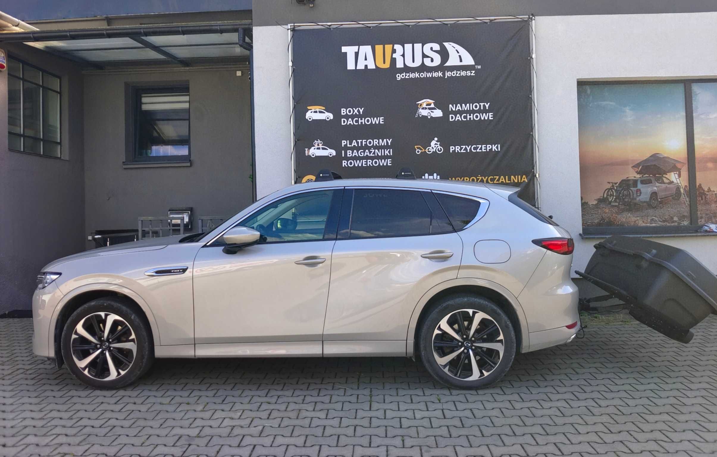 Duży box bagażowy kufer na hak 410 l na platformę Modula Re-Cargo