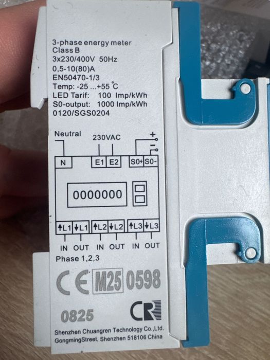 Miernik trójfazowy DSZ15D-3x80A