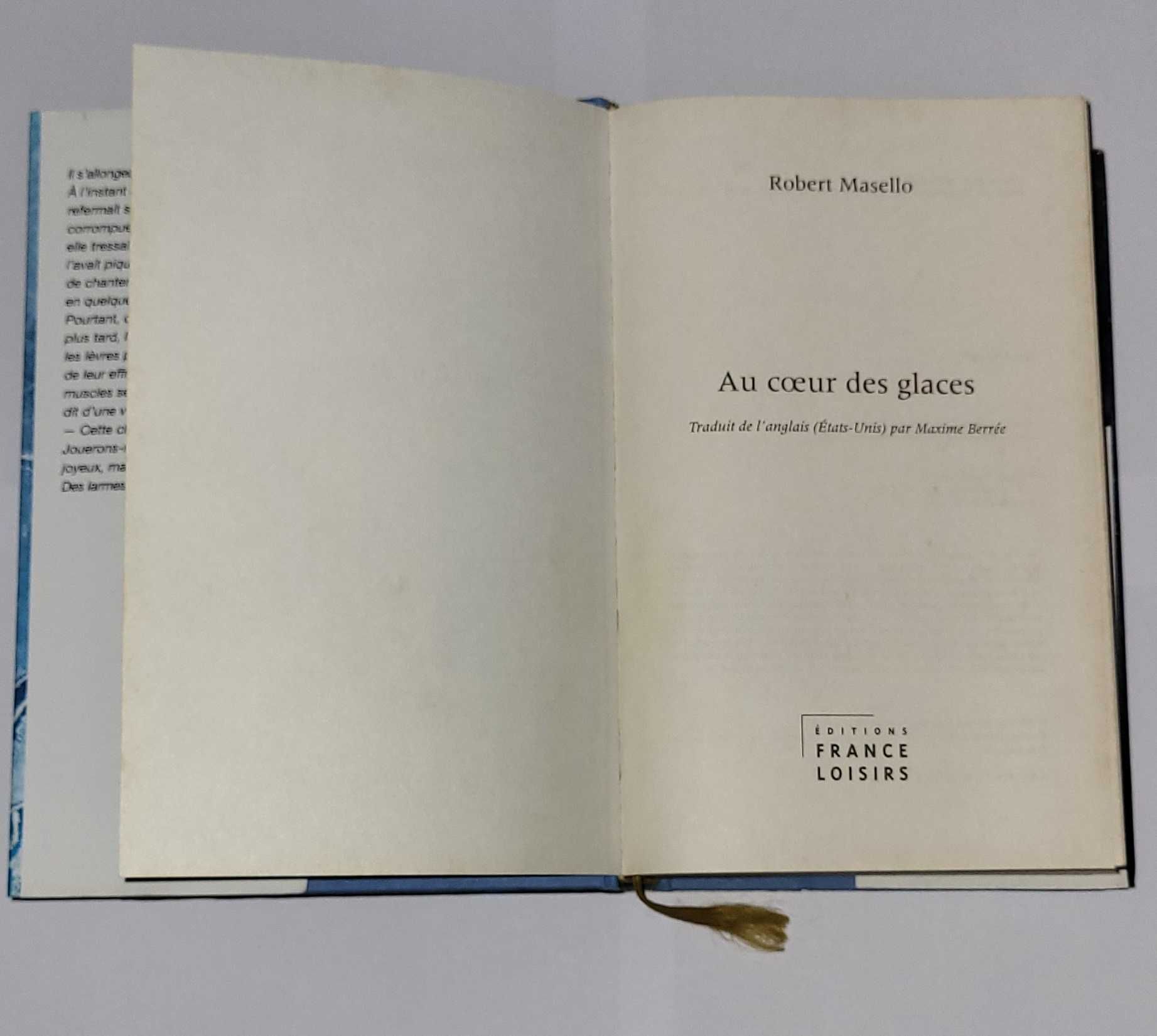 Livro Au Coeur Des Glaces - Literatura estrangeira (Francês)