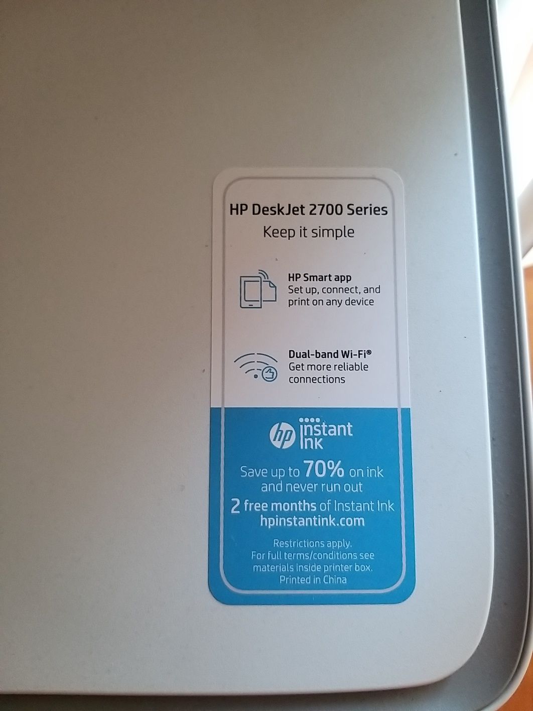 Impressora HP Desk Jet 2700