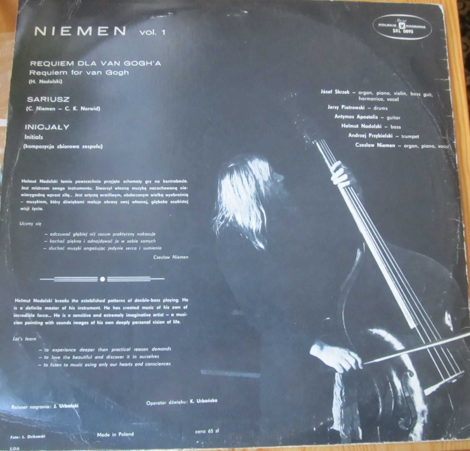 Czesław Niemen  Niemen VOL. 1 Muza Polskie Nagrania lp