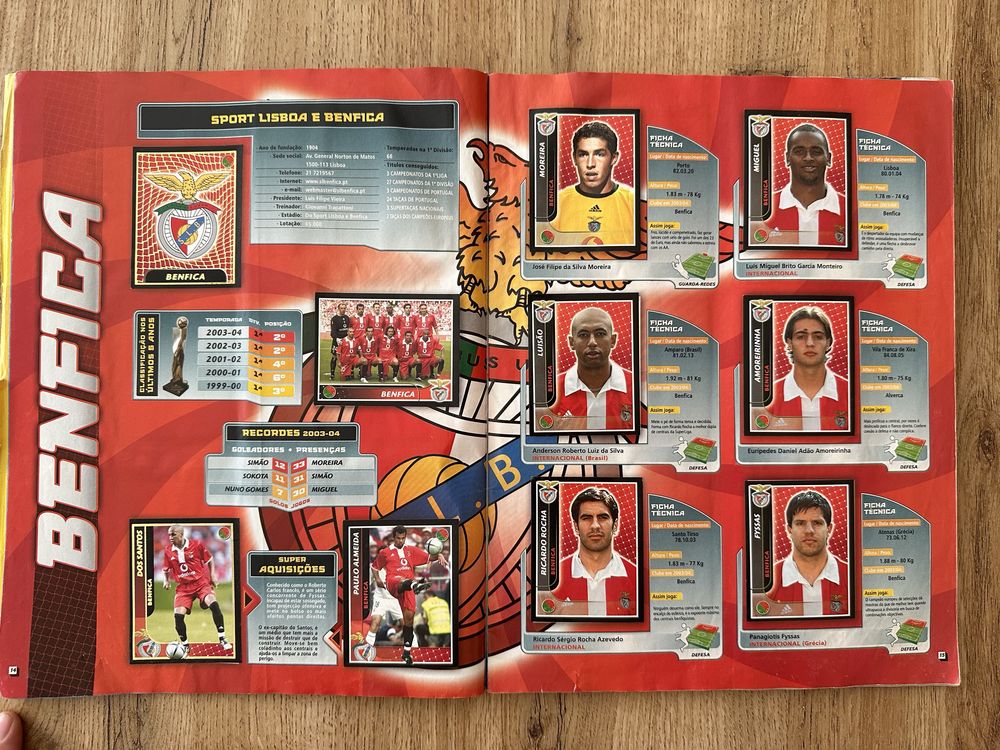 Caderneta liga portugal 2004/05 completa