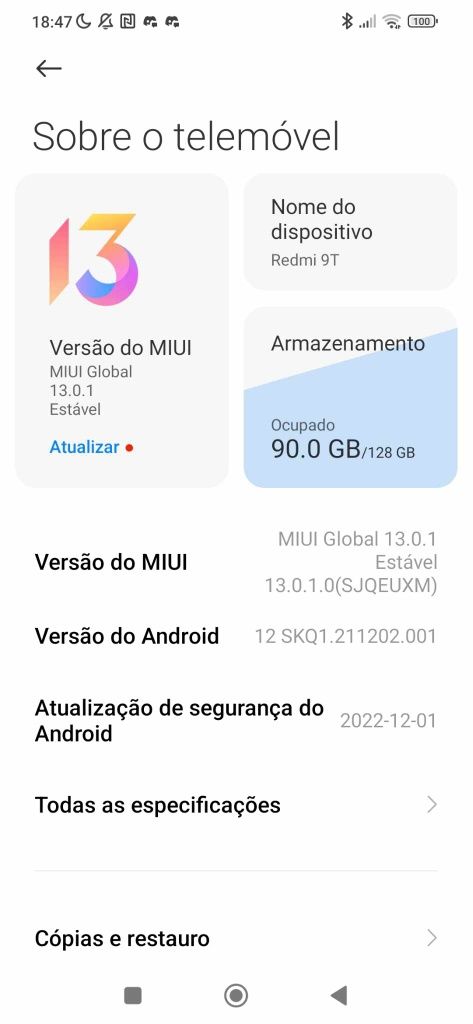 Redmi 9t semi-novo