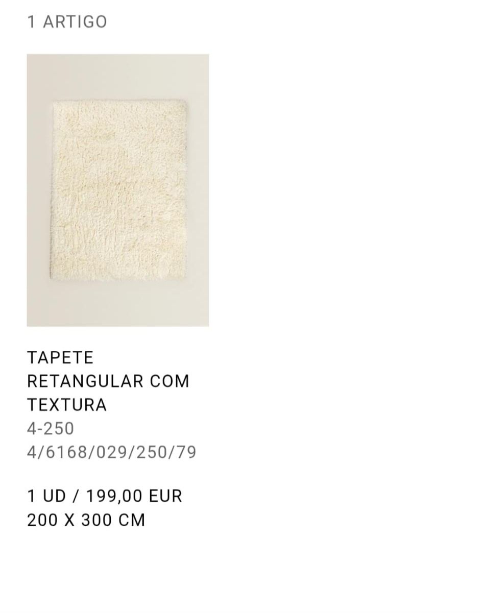 Tapete retangular sala