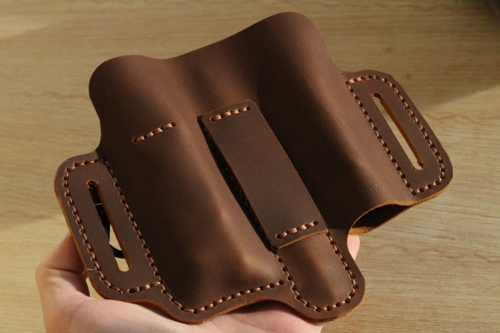 кожаный чехол из натуральной кожи для мультитула Leatherman Victorinox
