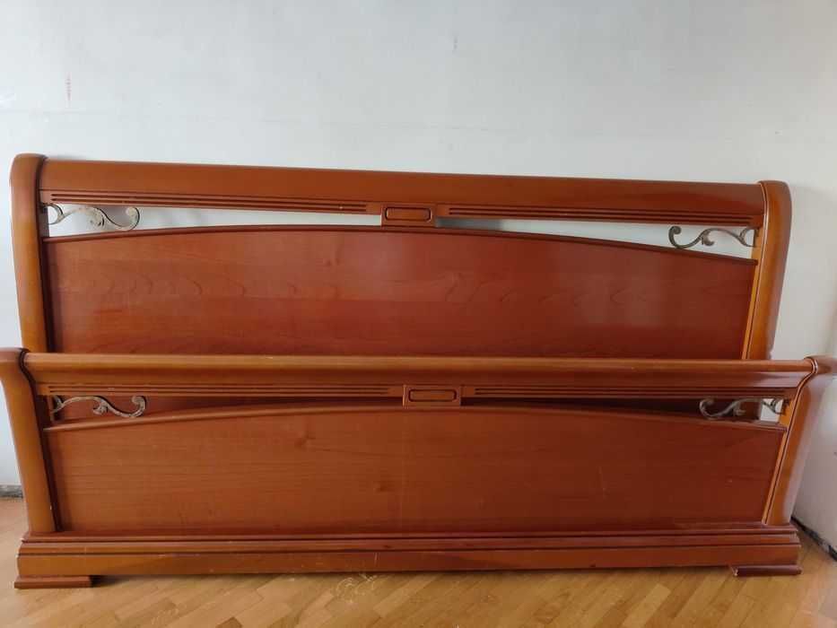 Вишукане Дерев'яне двоспальне ліжко розмір 180х200см меблів MERX