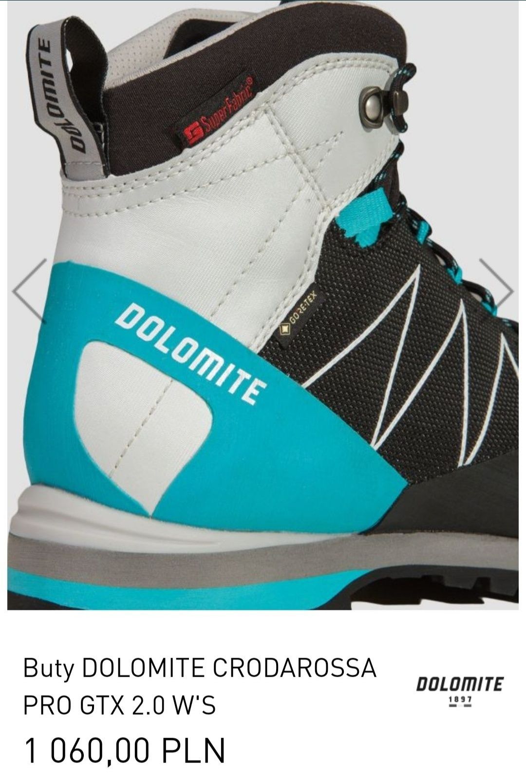 Nowe buty Dolomite Crodarossa Pro 42 gtx gore tex podejściowe górskie