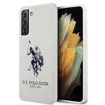 Etui U.S. Polo Assn. Silicone Logo na Samsung Galaxy S21+ - białe