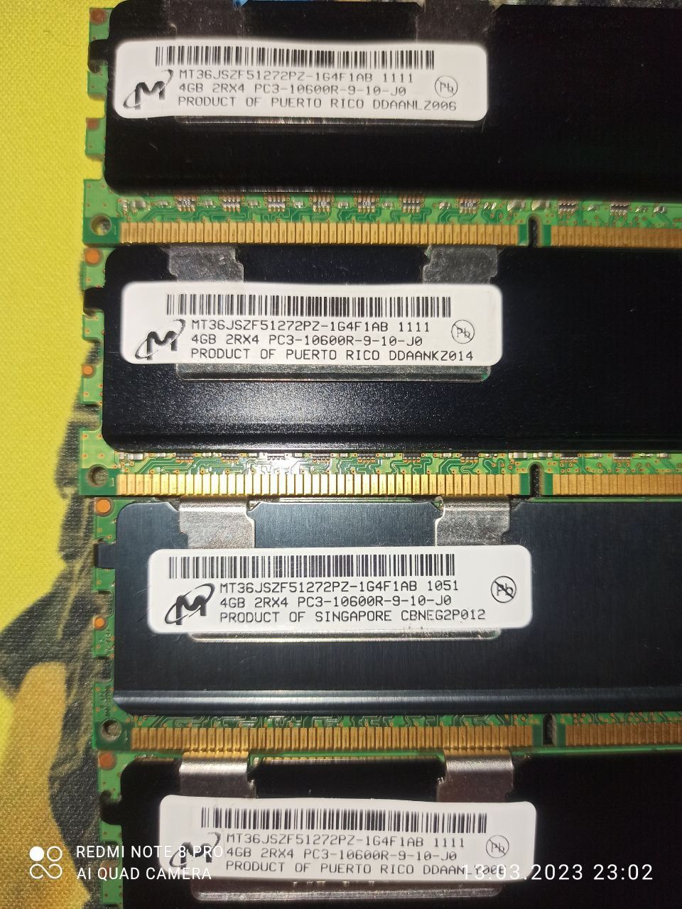 Серверная оперативная память Hynix 4GB DDR3 2Rx4 PC3-10600R HS