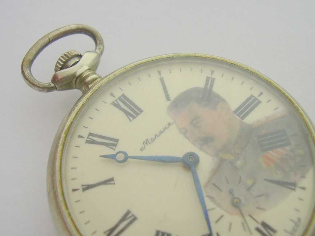 STALIN Leader CCCP Mołnia ruska omega pocket watch zegarek kieszonkowy