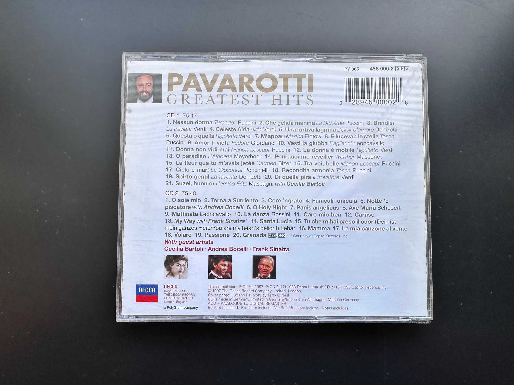 Oryginalna płyta CD z muzyką: Pavarotti, Greatest Hits