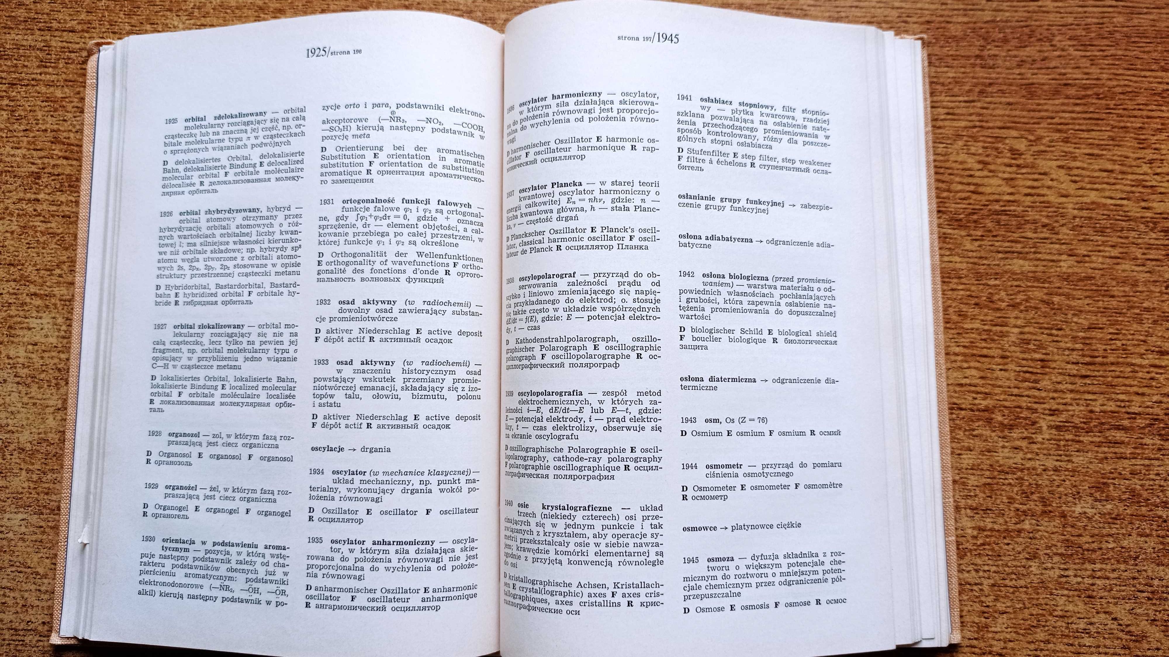 Słownik terminologii chemicznej w 5 językach