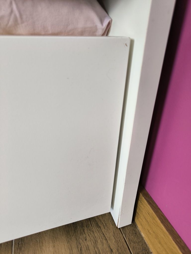 Łóżko podwójne Ikea Flaxa + 2 materace