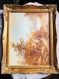 Pięny obraz w złotej ramie  Irene Cafieri