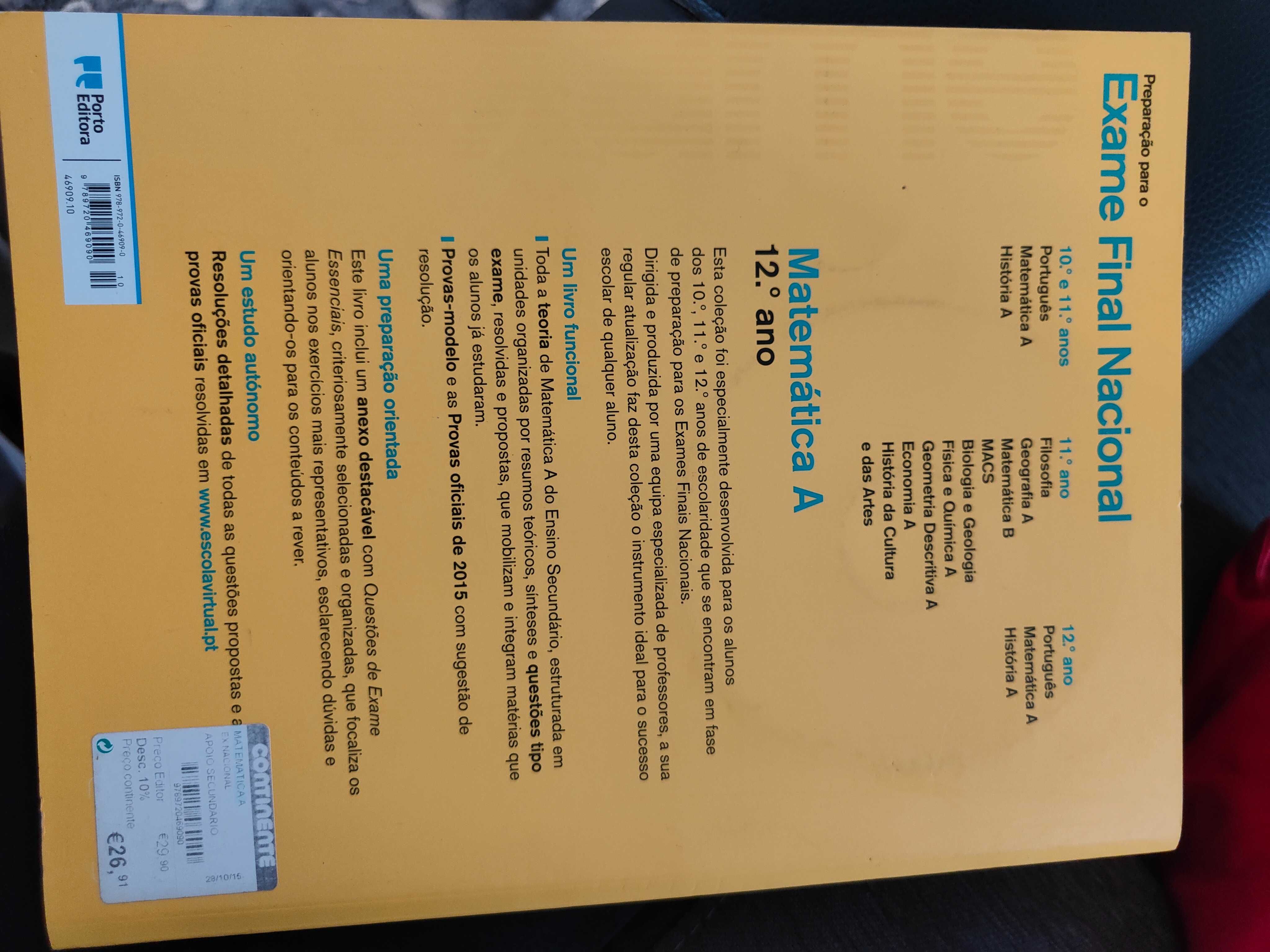 Manual Exame final de Matemática A