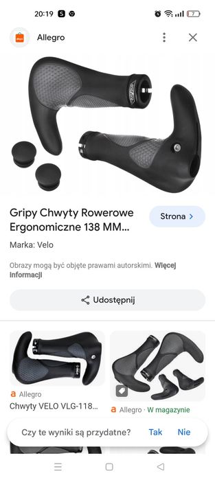 Rogi do kierownicy rowerowej