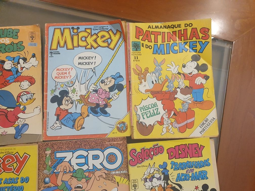 Banda desenhada vários Mickey, Pateta,