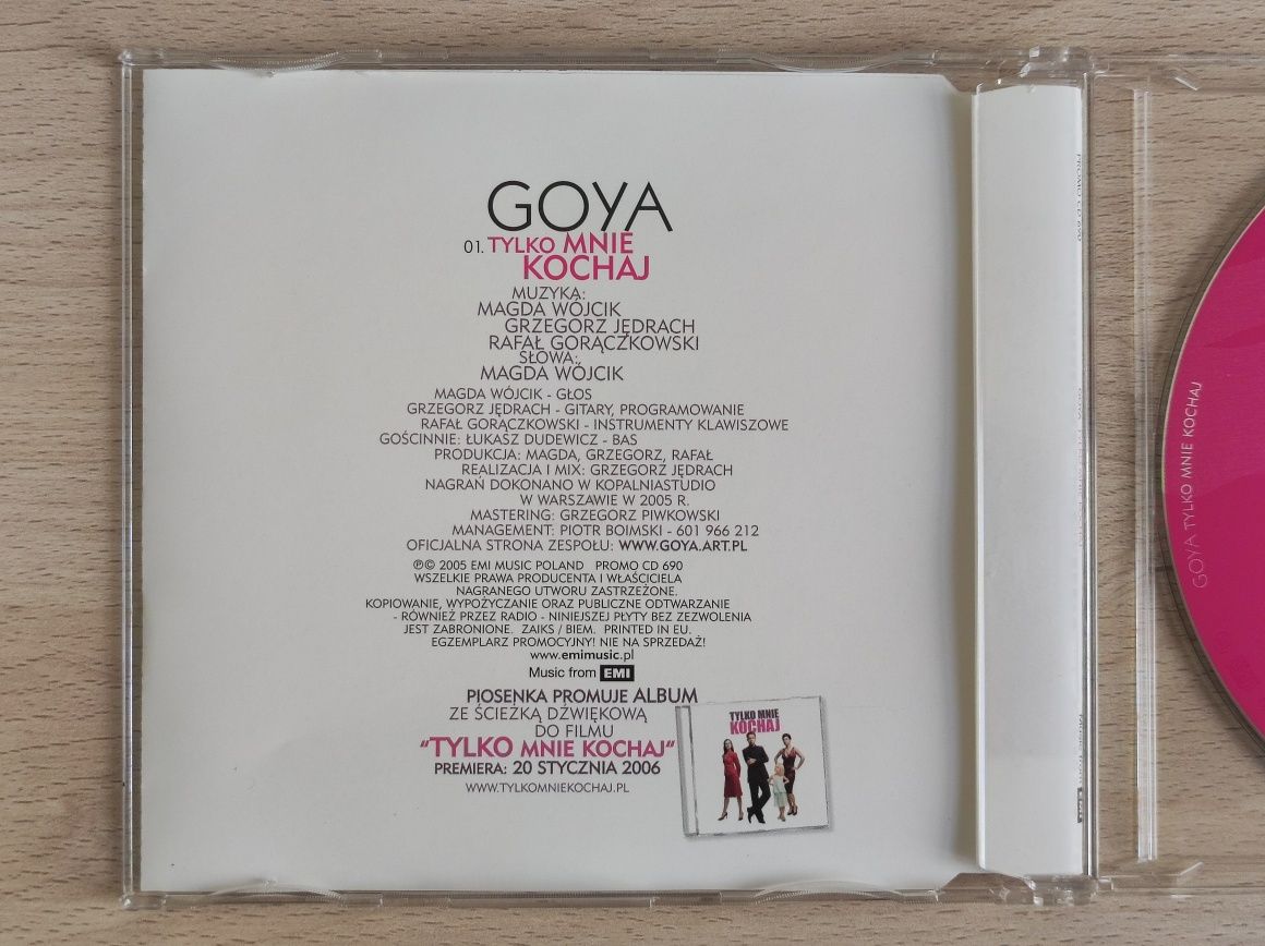 Goya Tylko mnie kochaj cd płyta