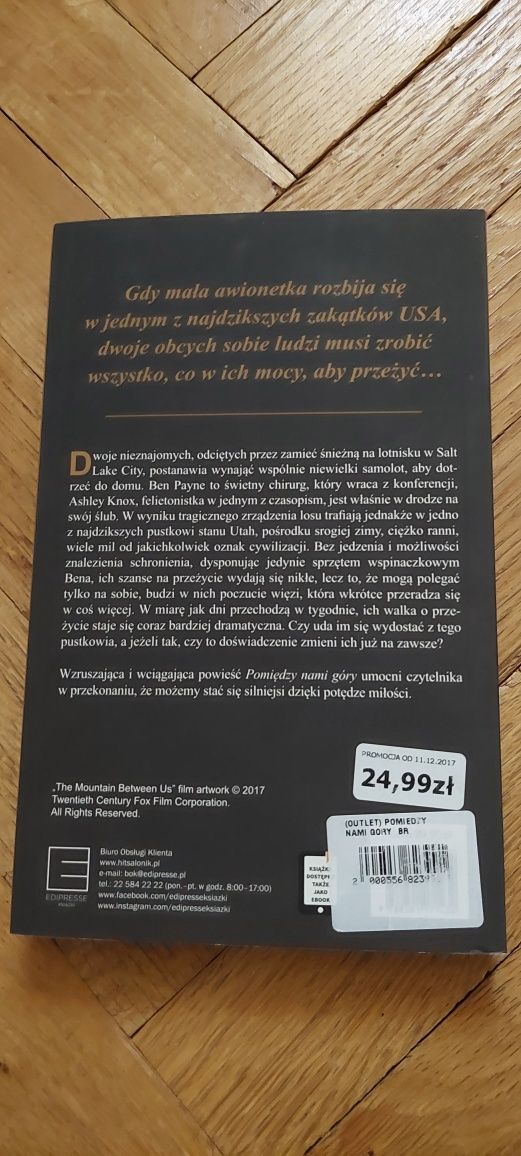 Pomiędzy nami góry Charles Martin