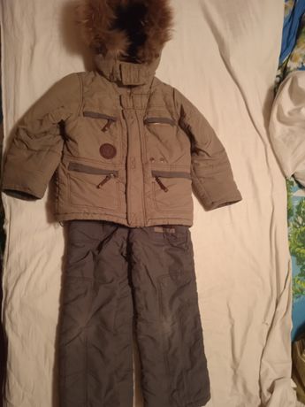 Костюм зимний для мальчика, куртка, штаны, р. 116-122, 400 руб.