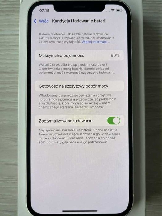 Apple IPHONE 12 biały 64GB stan bardzo dobry