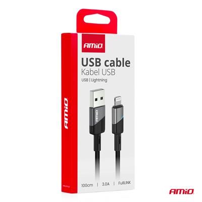 Kabel do ładowania USB-A LIGHTNING IPHONE 3A 100cm