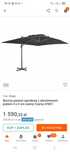 Duży parasol 4x3m antracyt