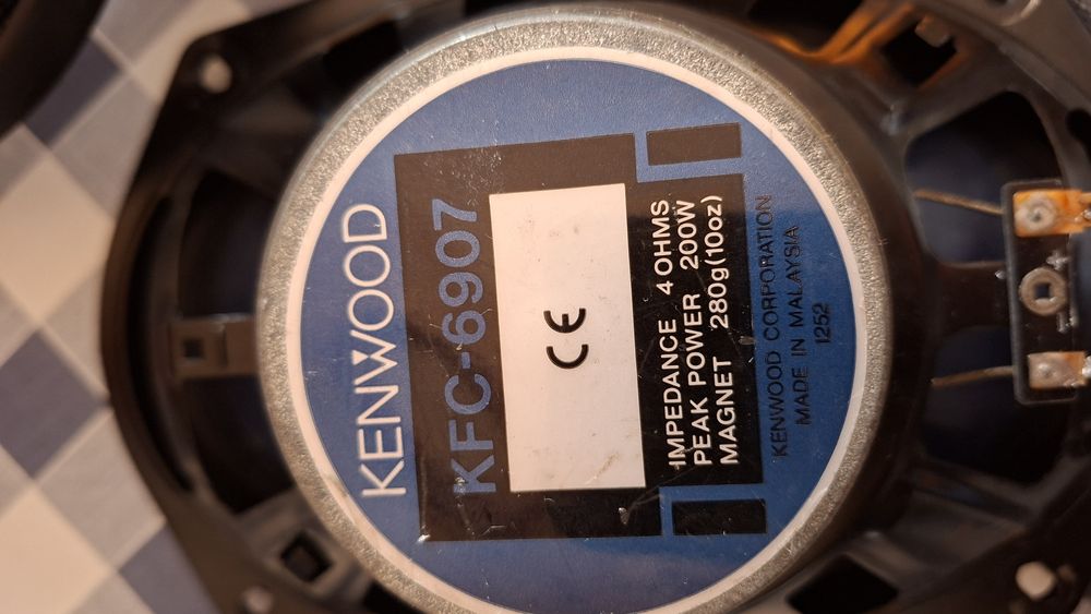 colunas ovais da kenwood de 200w
