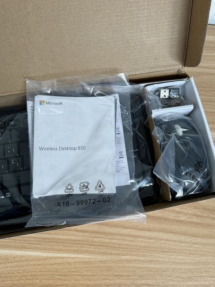 Microsoft Wireless 850 (mysz+klawiatura zestaw bezprzewodowy) QWERTY