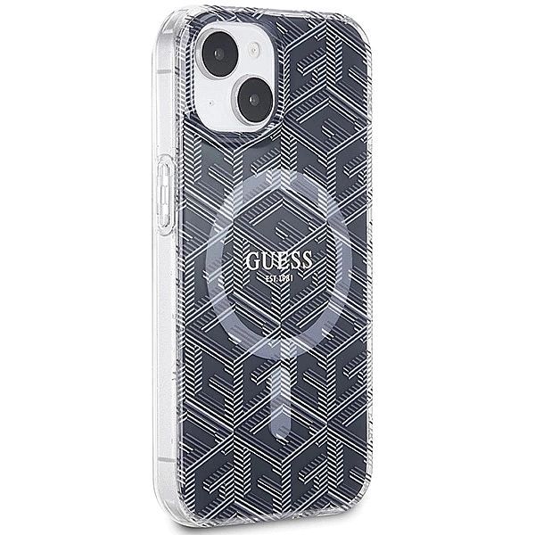 Etui Guess Iml GCube MagSafe na iPhone 15 Plus / 14 Plus - czarne