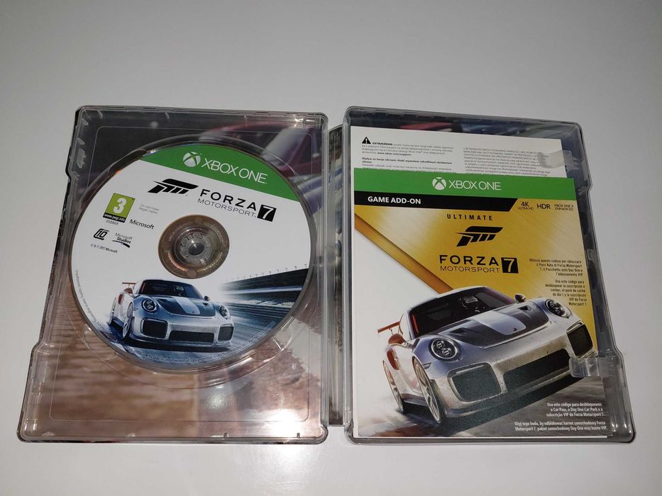 xbox one FORZA MOTORSPORT 7 STEELBOOK edycja PL po polsku