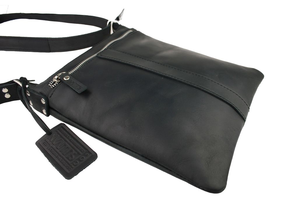 Сумка чоловіча шкіряна планшетка SULLIVAN smvp69-1(22) чорна