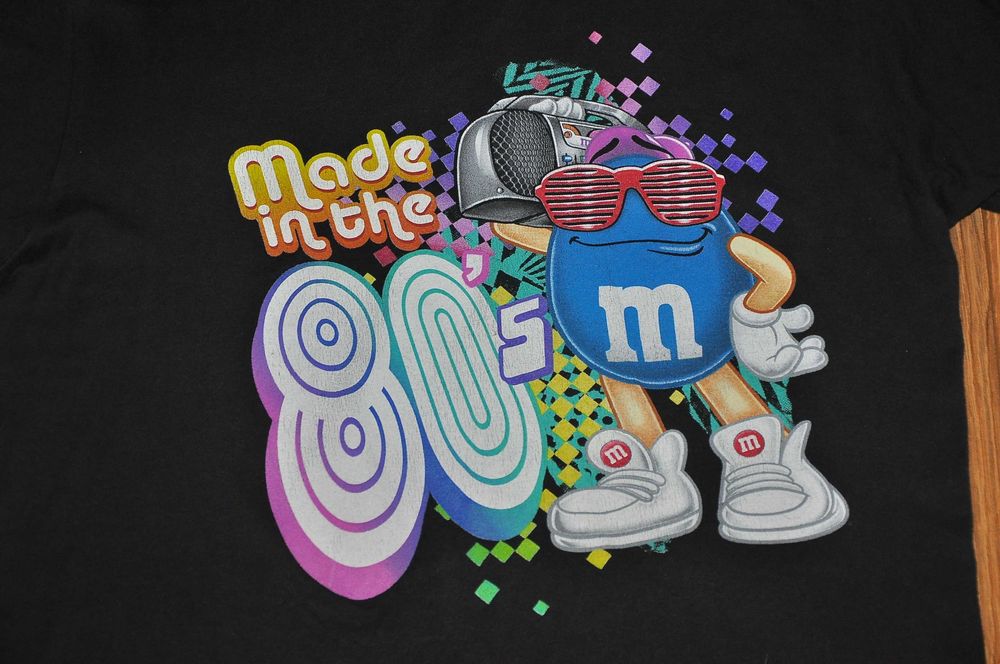 M&M's - Made in the 80's - koszulka rozm.M + Gratis Figurka