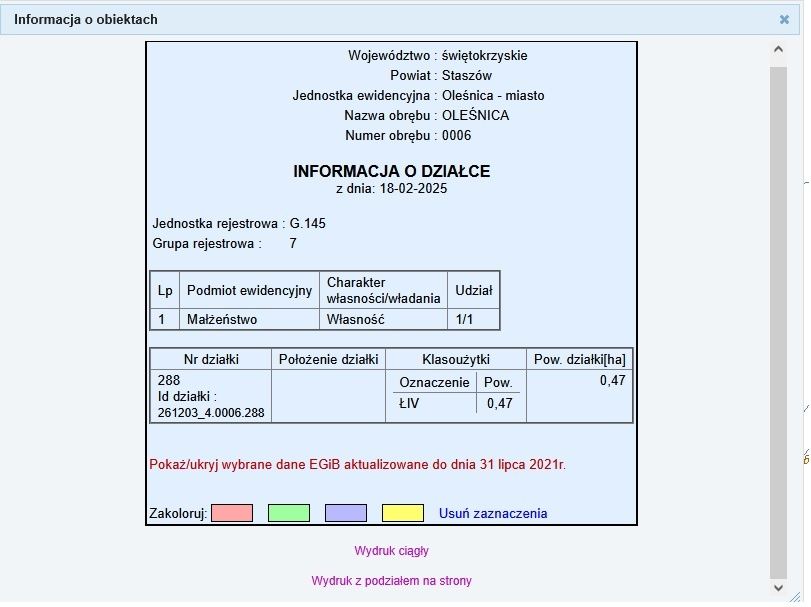 Działka 47 ar w Oleśnicy