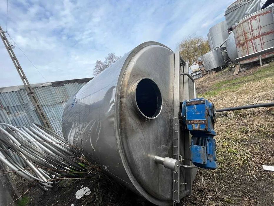 Zbiornik 10000 litrów mieszadło podgrzewany stal nierdzewna 2x KO