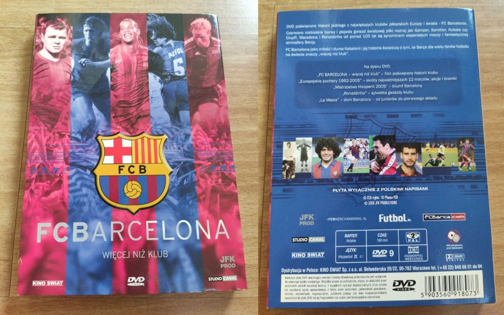 FC Barcelona Więcej niż klub DVD + książeczka Słynne kluby piłkarskie