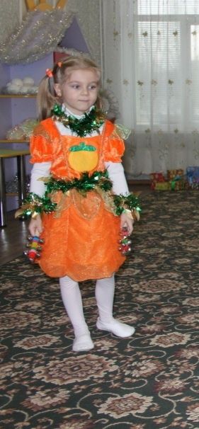 Новорічний костюм плаття мандаринки