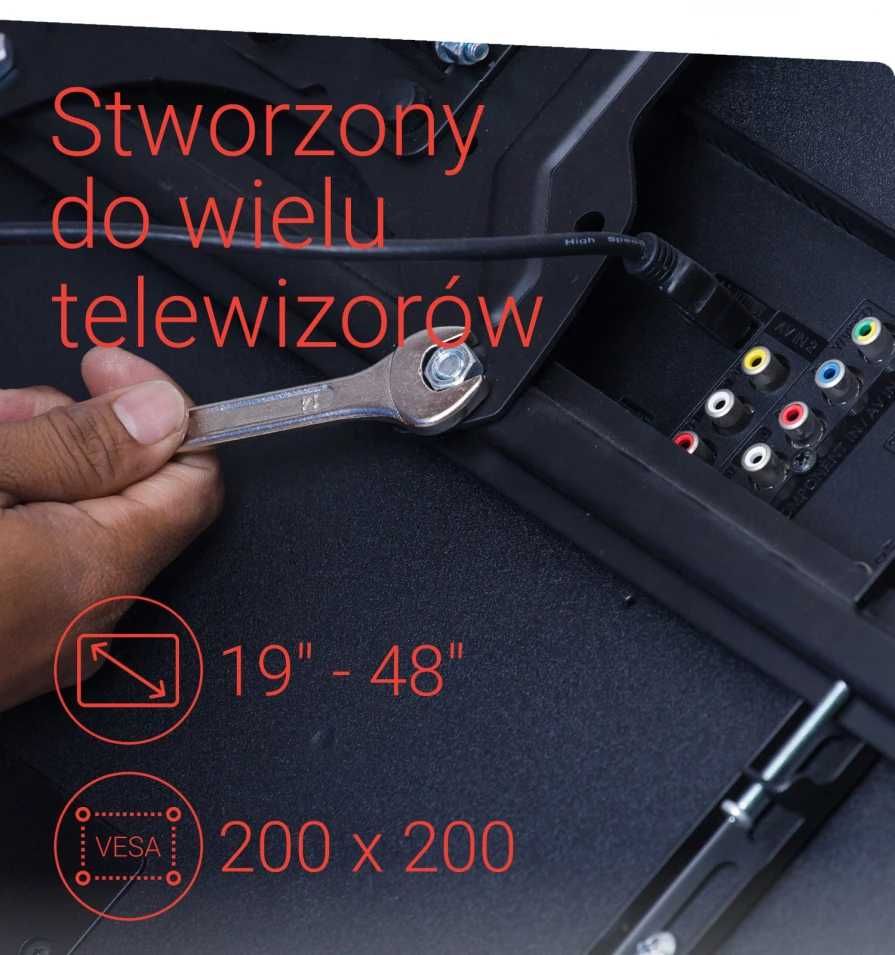 NOWY Uchwyt do Telewizora LCD HAMA - Vesa 200x200 (118106)