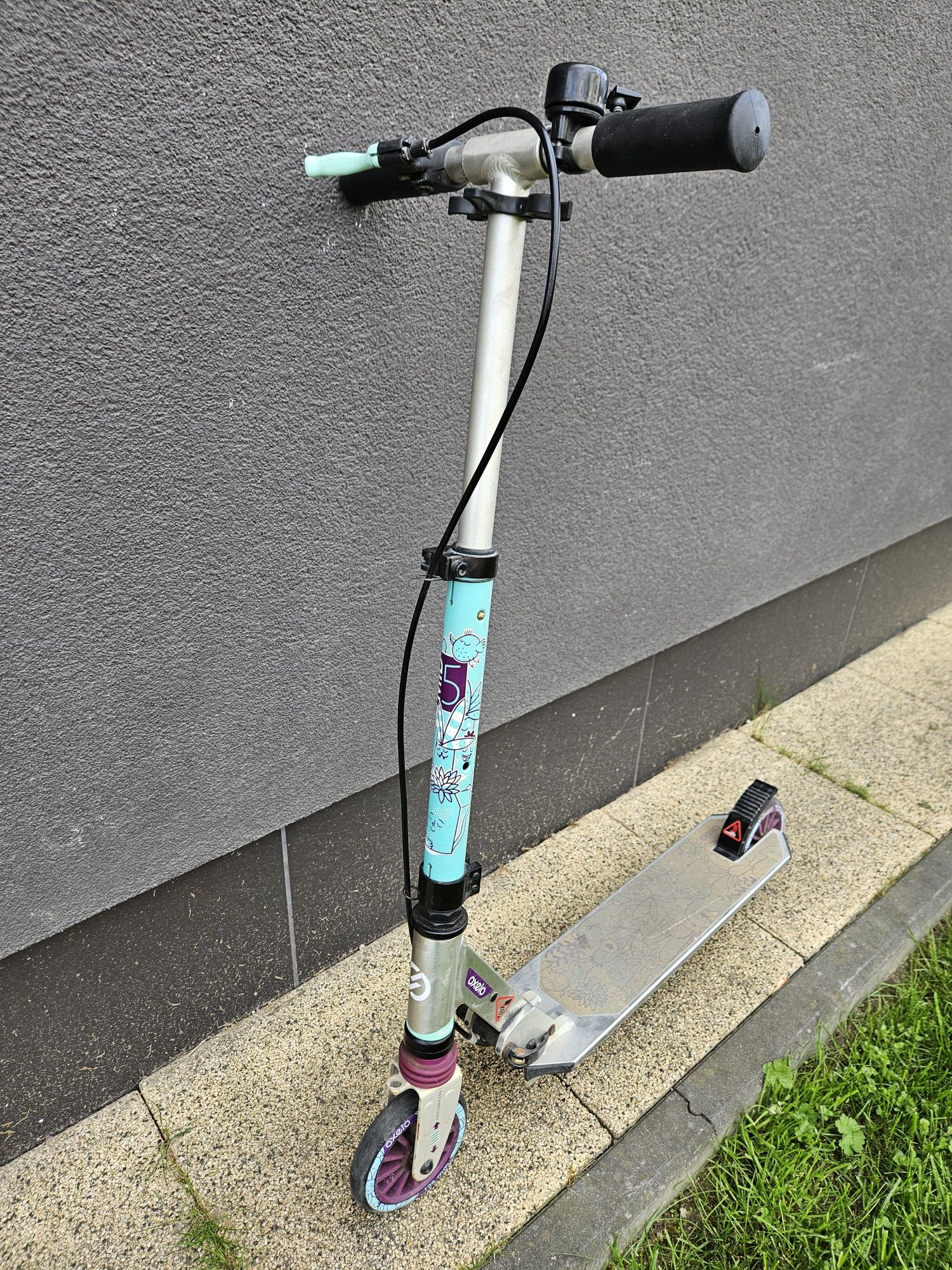 Hulajnoga OXELO Decathlon MID 5 dla dzieci z hamulcem i amortyzacją